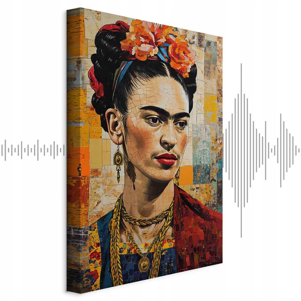 Frida Kahlo Žena Portrét Akustický Odhlučňovací Obraz Ložnice 40x60
