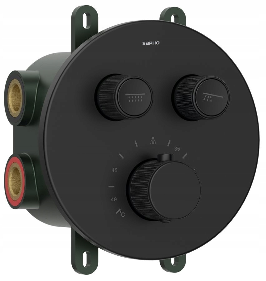 Smart Select termostatická podomietková sprchová batéria, krabica, 2 výstupy