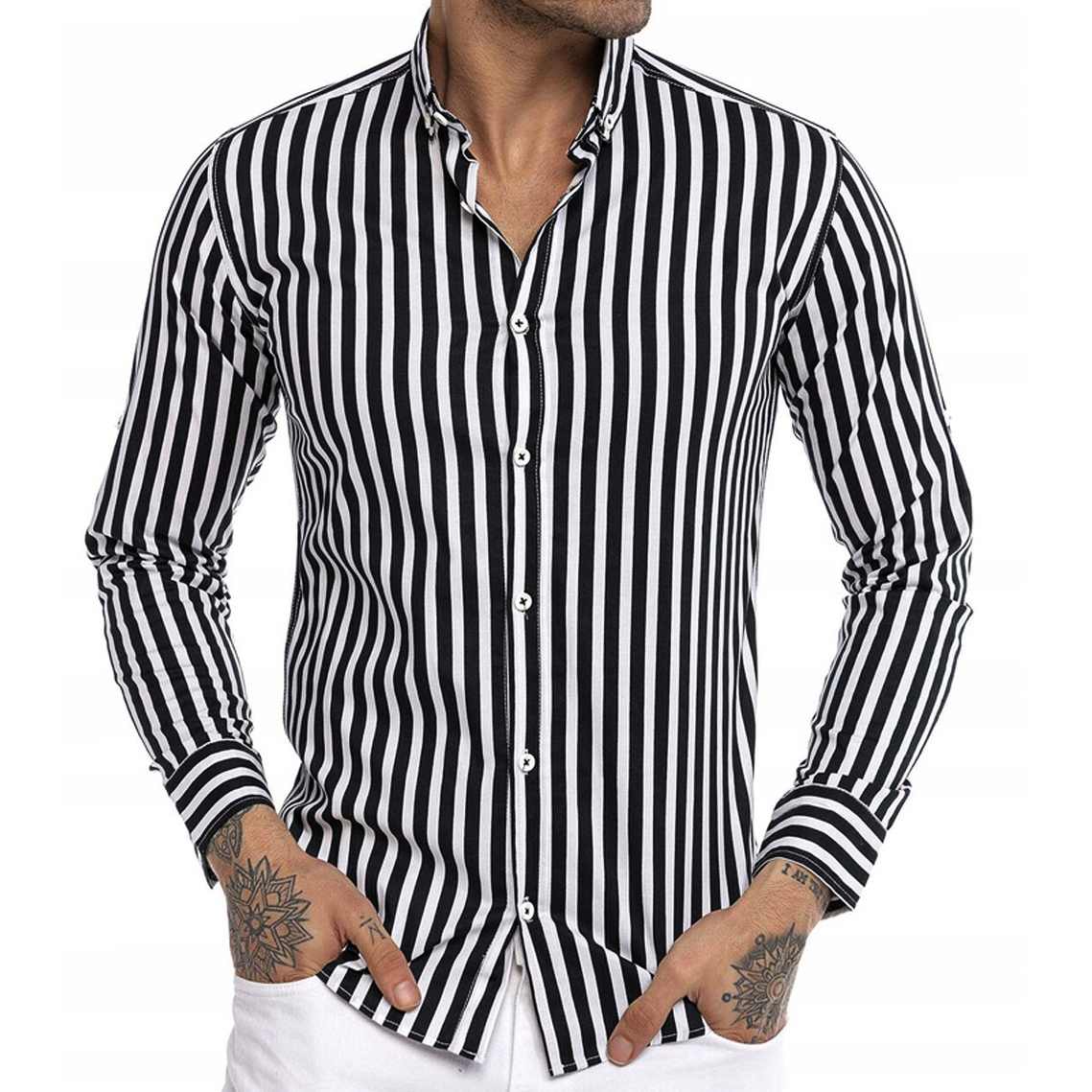 Pánská košile Casual Pásky Denní Hladká Novinka