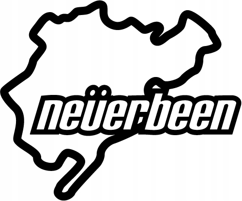 

Naklejka na auto nurburgring Neverbeen 11cm w.147