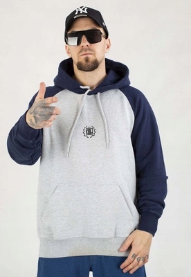 Mikina Diil S Kapucí Reglan šedo-modrá