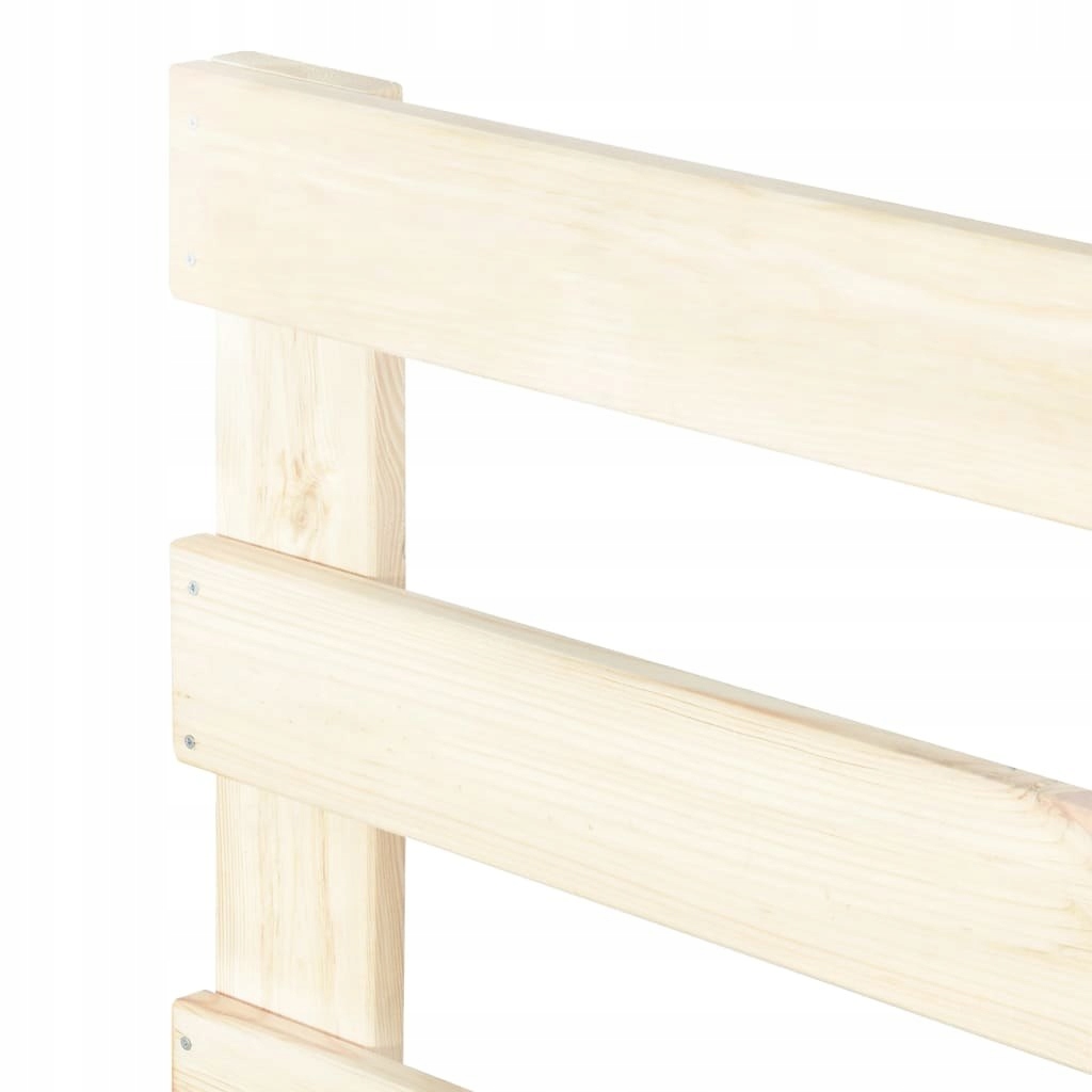 Rama łóżka z palet, lite drewno sosnowe, 140 x 200 cm Regulacja bez regulacji