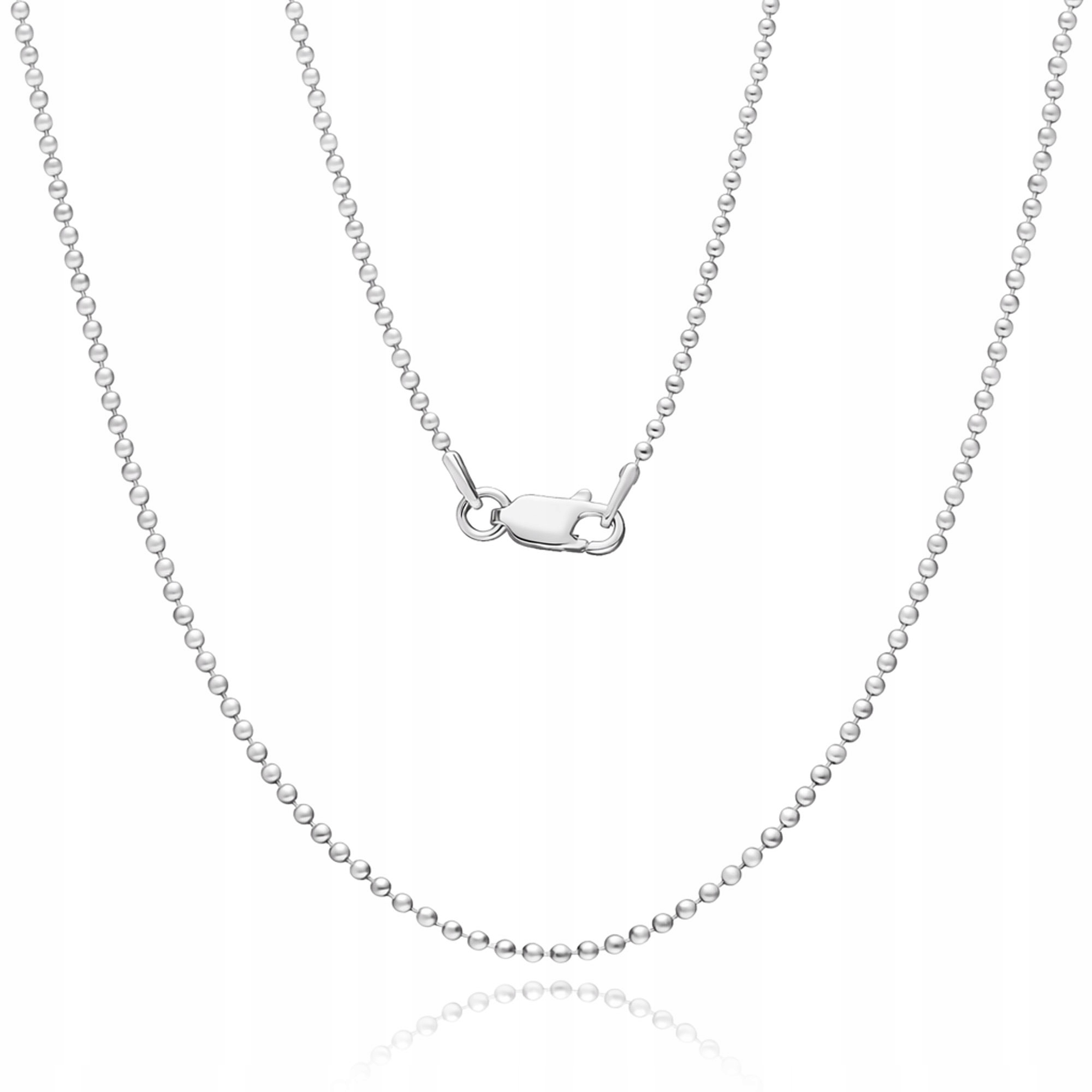 Stříbrný náhrdelník s kuličkami řetízek z klasických kuliček stříbro 925 40 cm