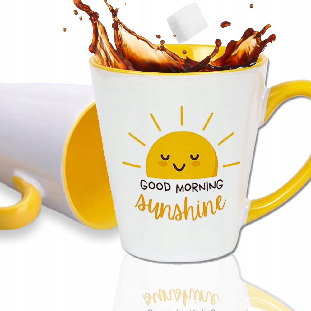 

Kubek Żółty Latte Małe Good Morning Sunshine