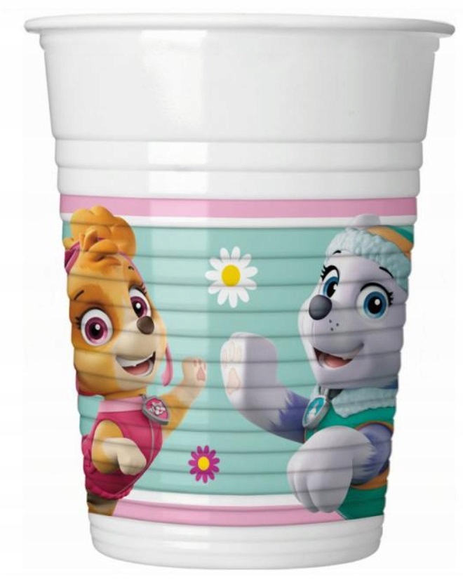 Kubeczki Psi Patrol Skye 8 Sztuk Urodziny 1-99