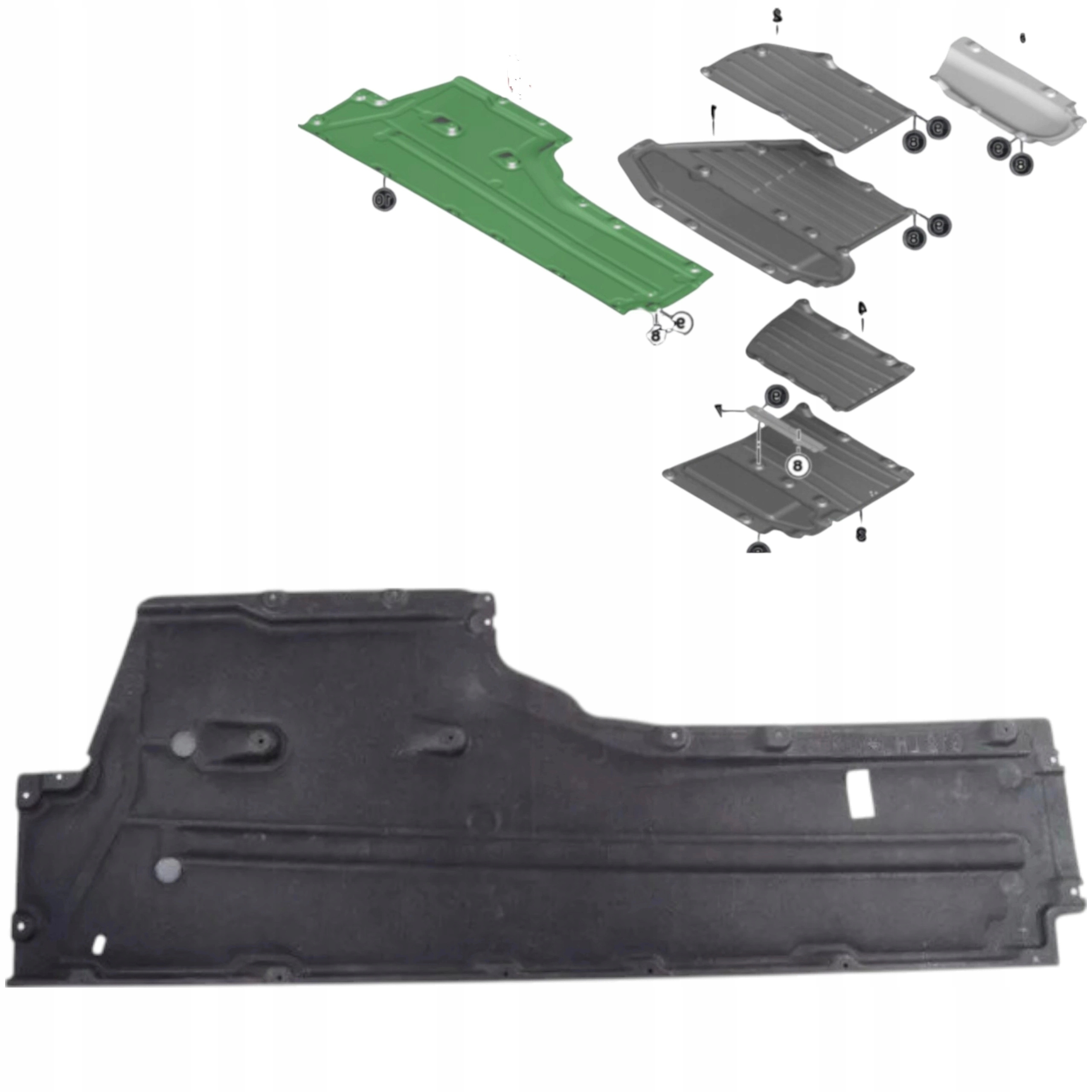 Bmw Řada 7 G12 2015-2022 Kryt Podvozkové Desky Motoru Pravý 51757340176