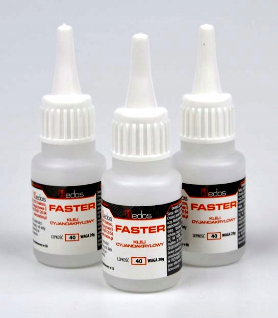 

Klej Faster 20g Gumy Pcv Uszczelek Cyjanopan 3szt