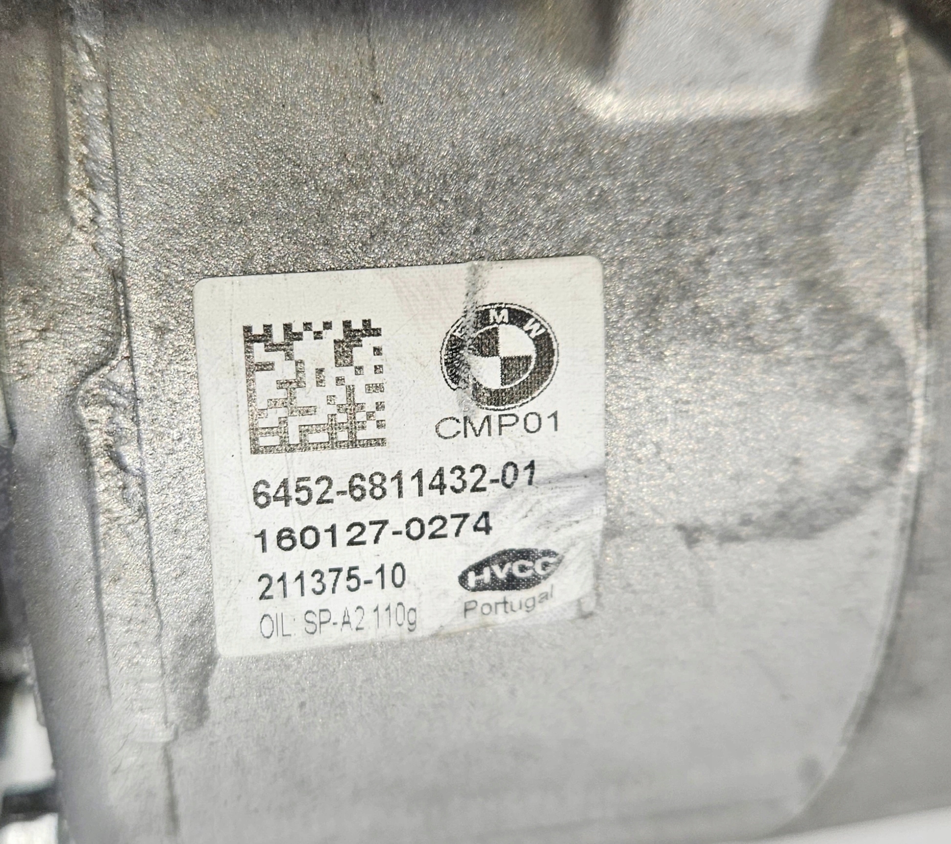 KOMPRESOR klimaanlage BMW OE 6811432-01