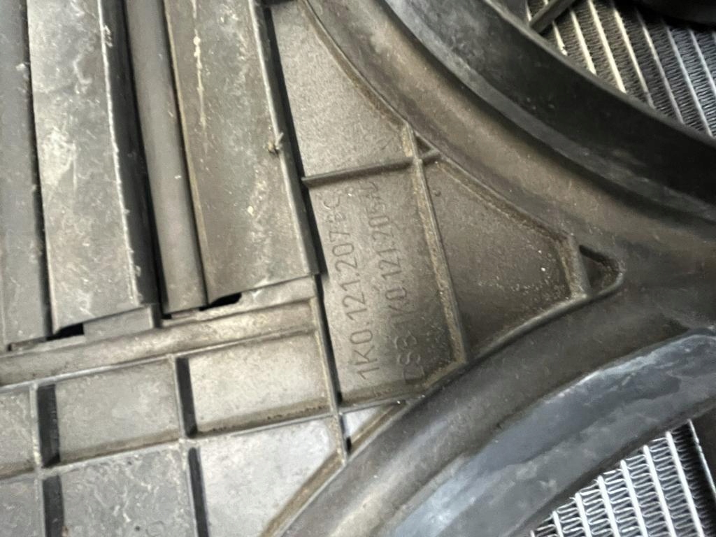 support panel for radiators complete 1.6 TDI pillar SKODA OCTAVIA II LIFT 1K0121207