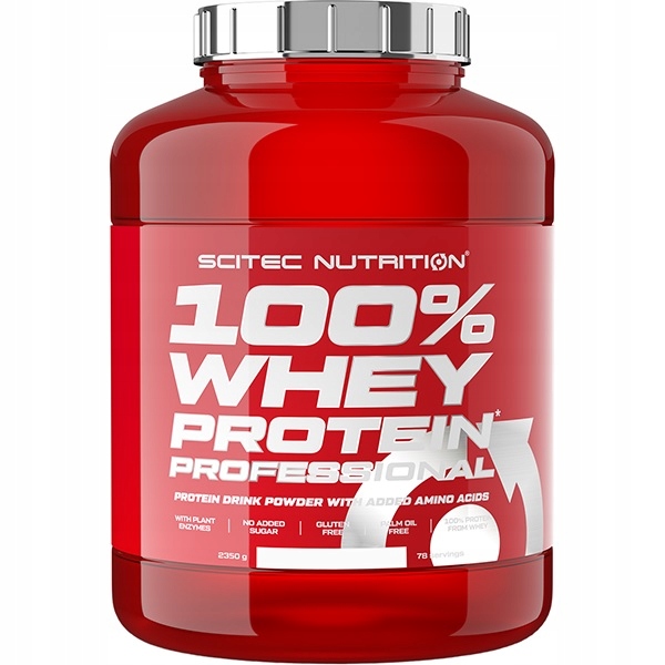 SCITEC 100% Whey Protein 2350g Białko Serwatkowe Masa Mięśniowa — 8