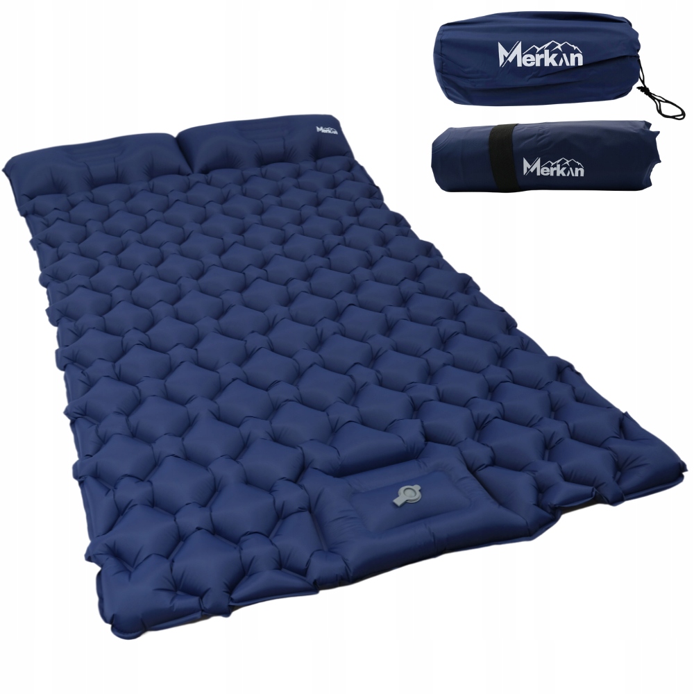 Merkan Mata Turystyczna Pompowana Z Wbudowaną Pompką Materac 190x120 cm
