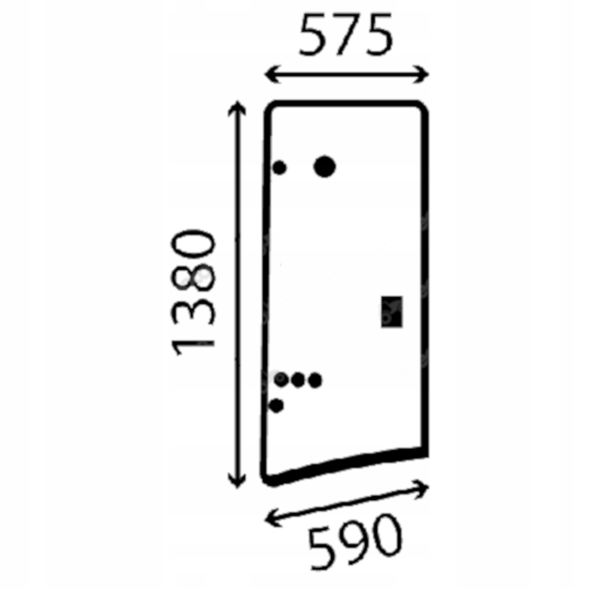 sklo Cat boční pravé otevírací 8Y-7279