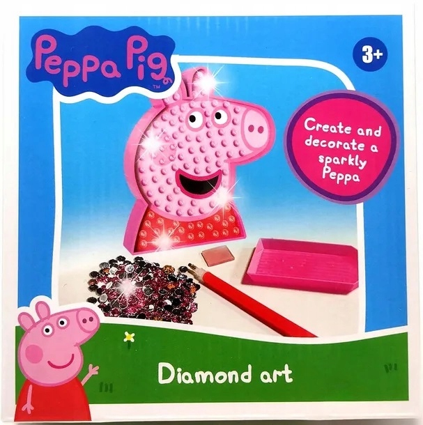 

Świnka Peppa Pig Malowanie Diamentami Cekiny