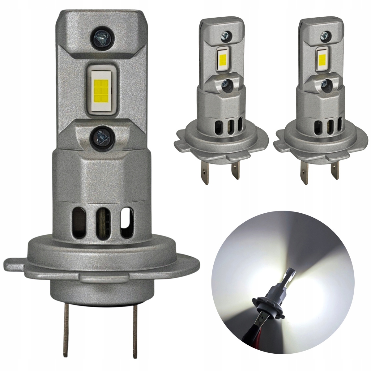 Led žárovky H7 24V-50V Canbus 7000lm 2 ks určené pro Tir