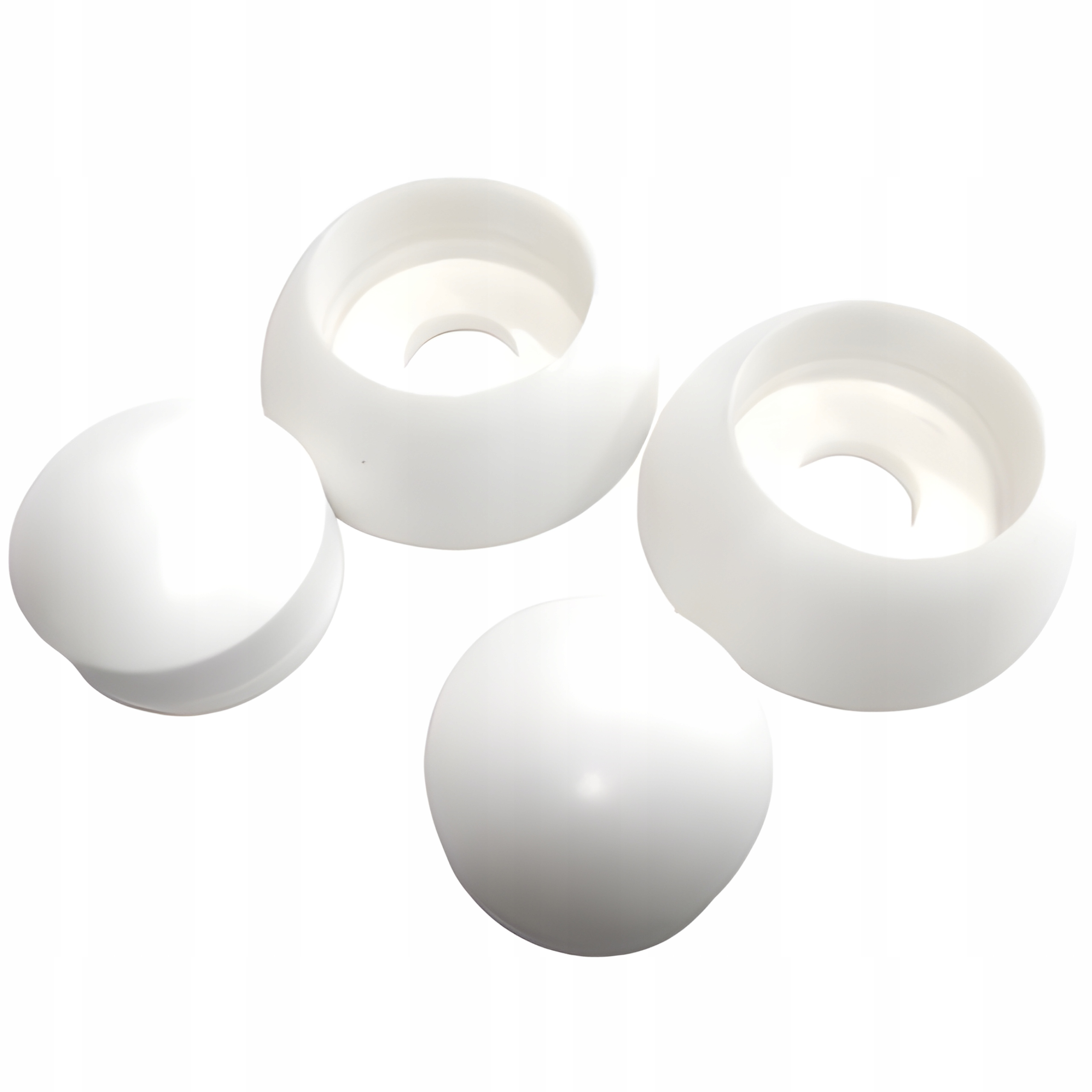 Záslepka kryt šrouby dvoudílná M6 Bílá 50 Ks