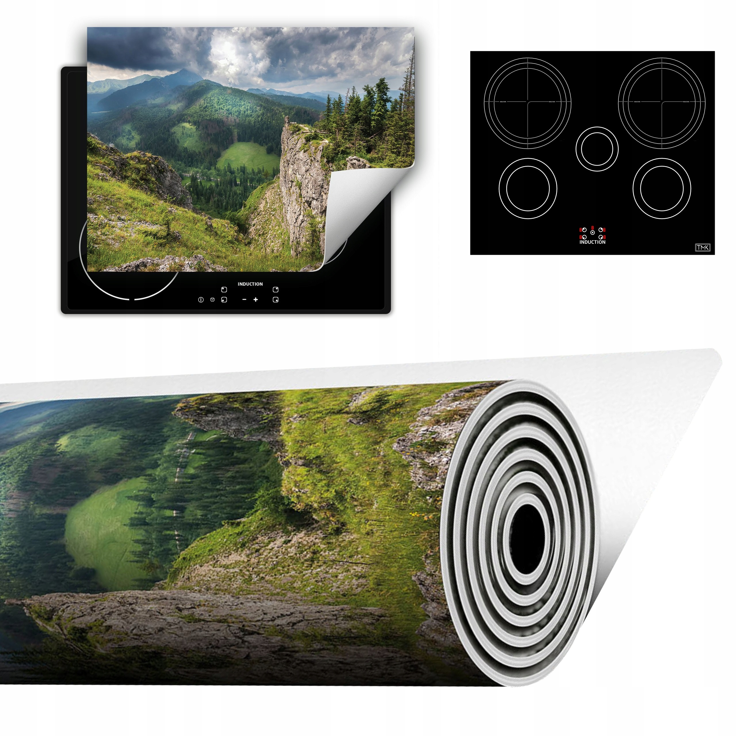 Vinylová Podložka Do Kuchyně Více Místa 70x52 hory krajina