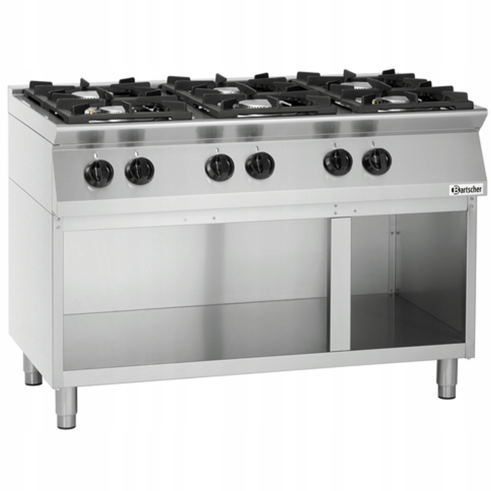 Gazová Kuchyně Bartscher 1582101 Volně stojící 6 hořáková Gastronomická