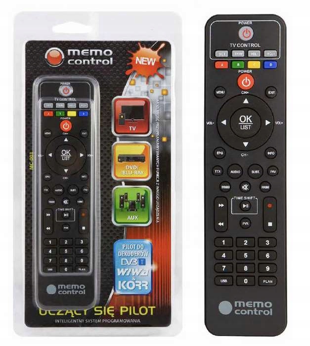 PILOT MEMO do tunera dvb-t2 WIWA h265 lite mini maxx MINI LED