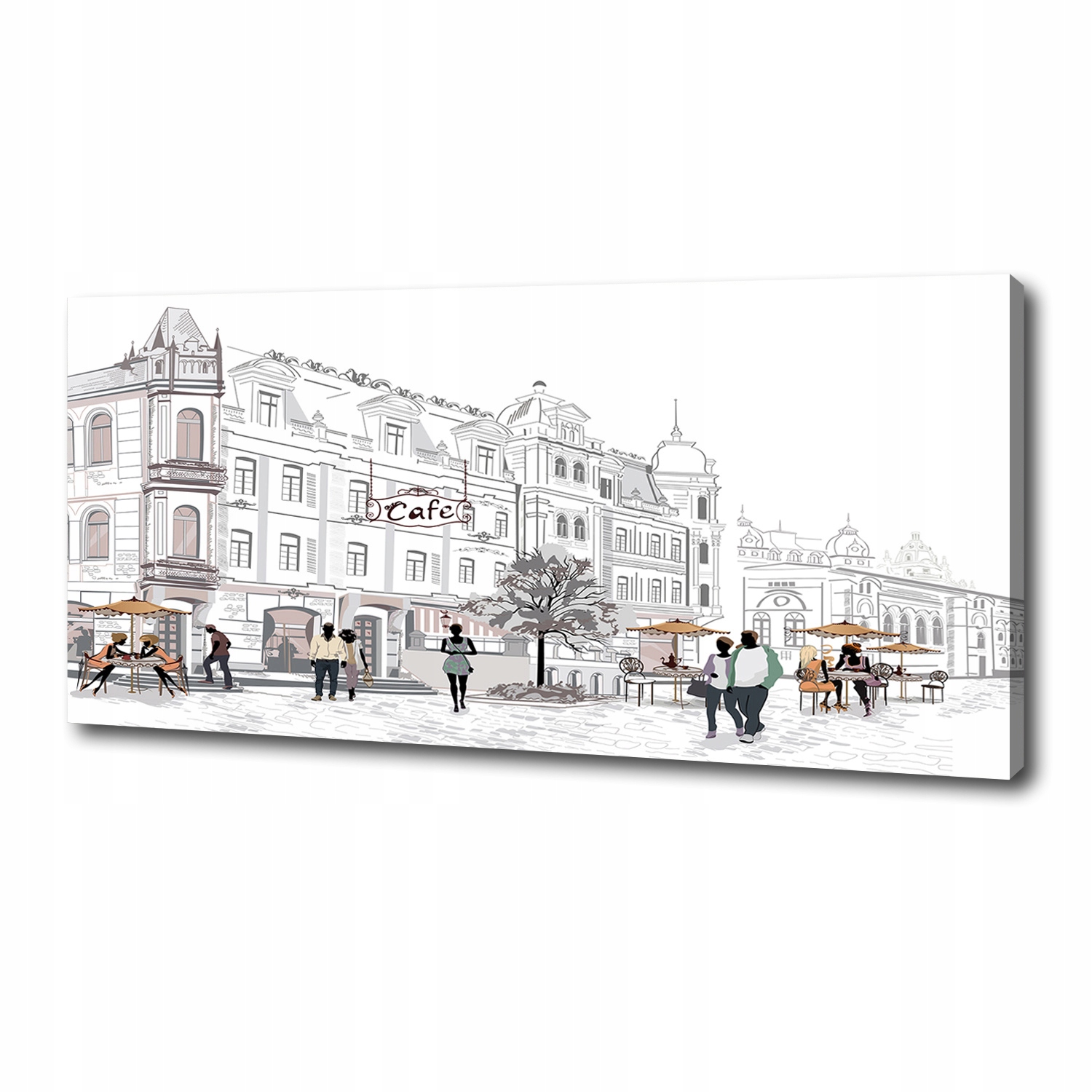 

Foto obraz duży na płótnie Stare miasto 125x50 cm