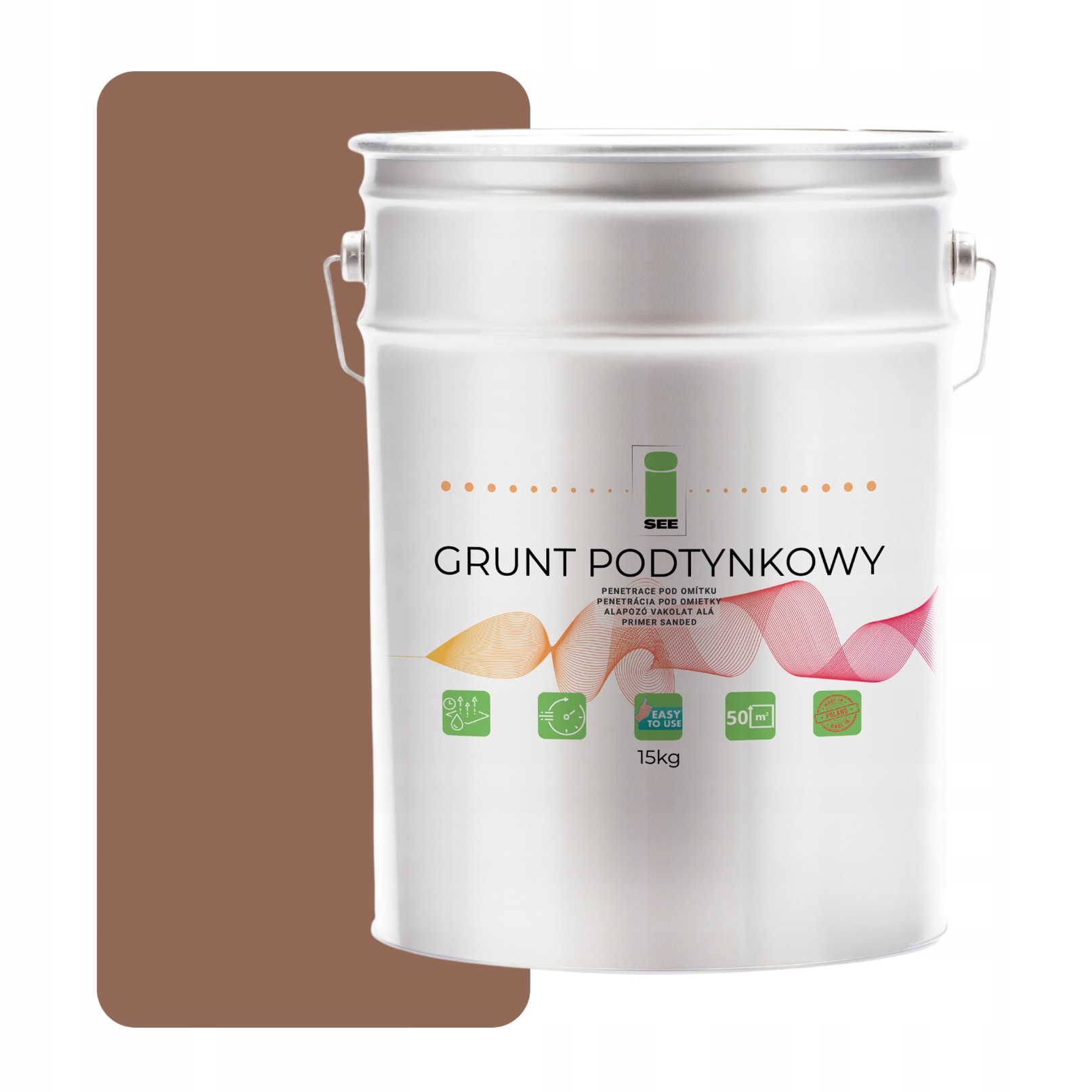 Podklad Pod Fasádní Silikonovou Omítku Hnědý, Bledý, 15 Kg