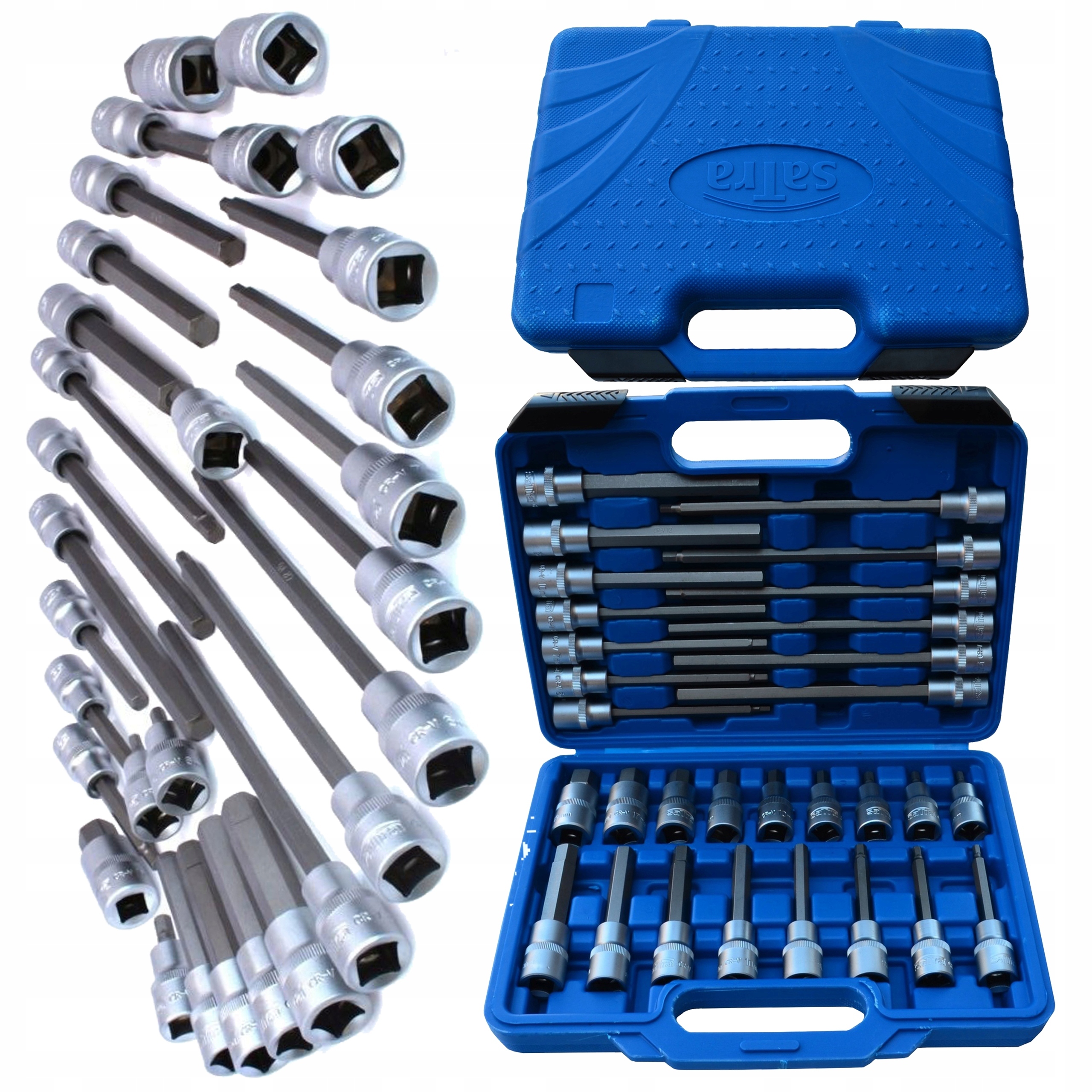 Zestaw Imbus Hex Nasadki Nasadka 1/2 30el H5-19