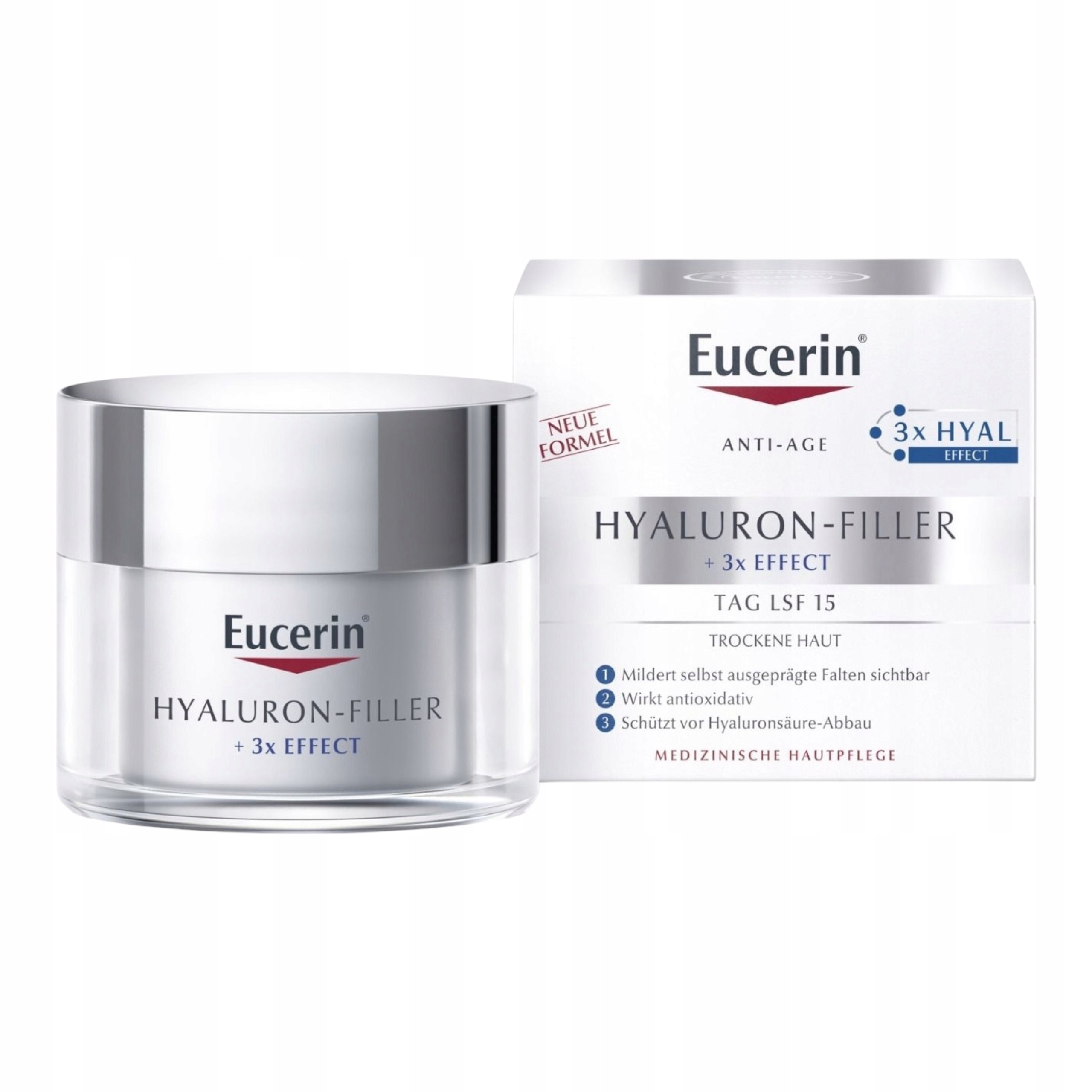 Eucerin Krem na dzień Hyaluron-Filler 3x Effect LSF15 50ml