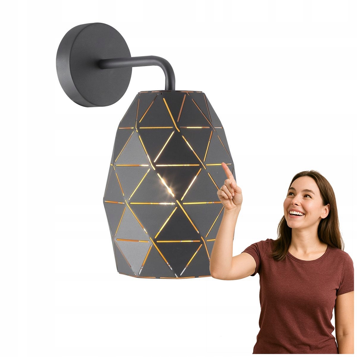 Nástěnné svítidlo Harley MBM-3480/1 Gr+gd Italux