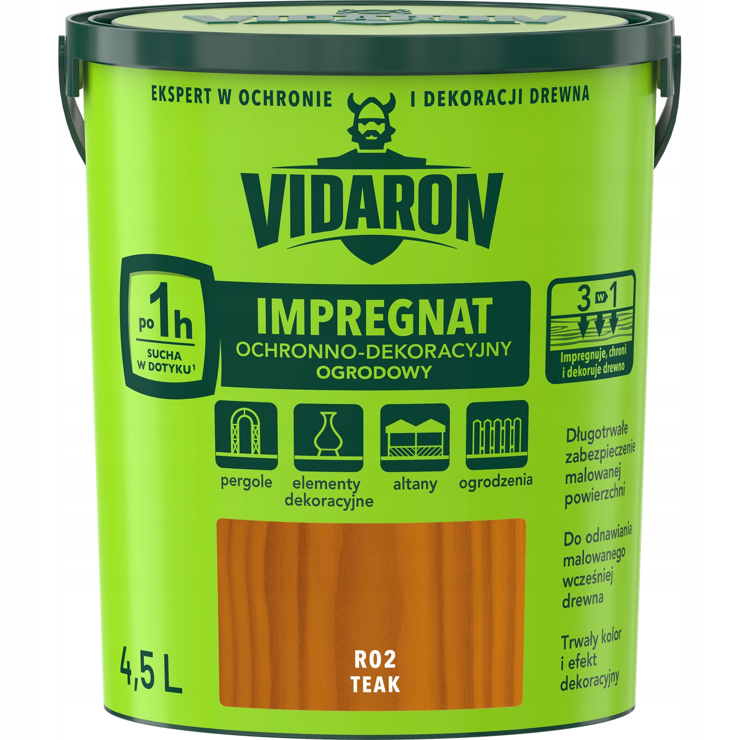 

Impregnat Ochronno-dekoracyjny Vidaron R02 4,5L