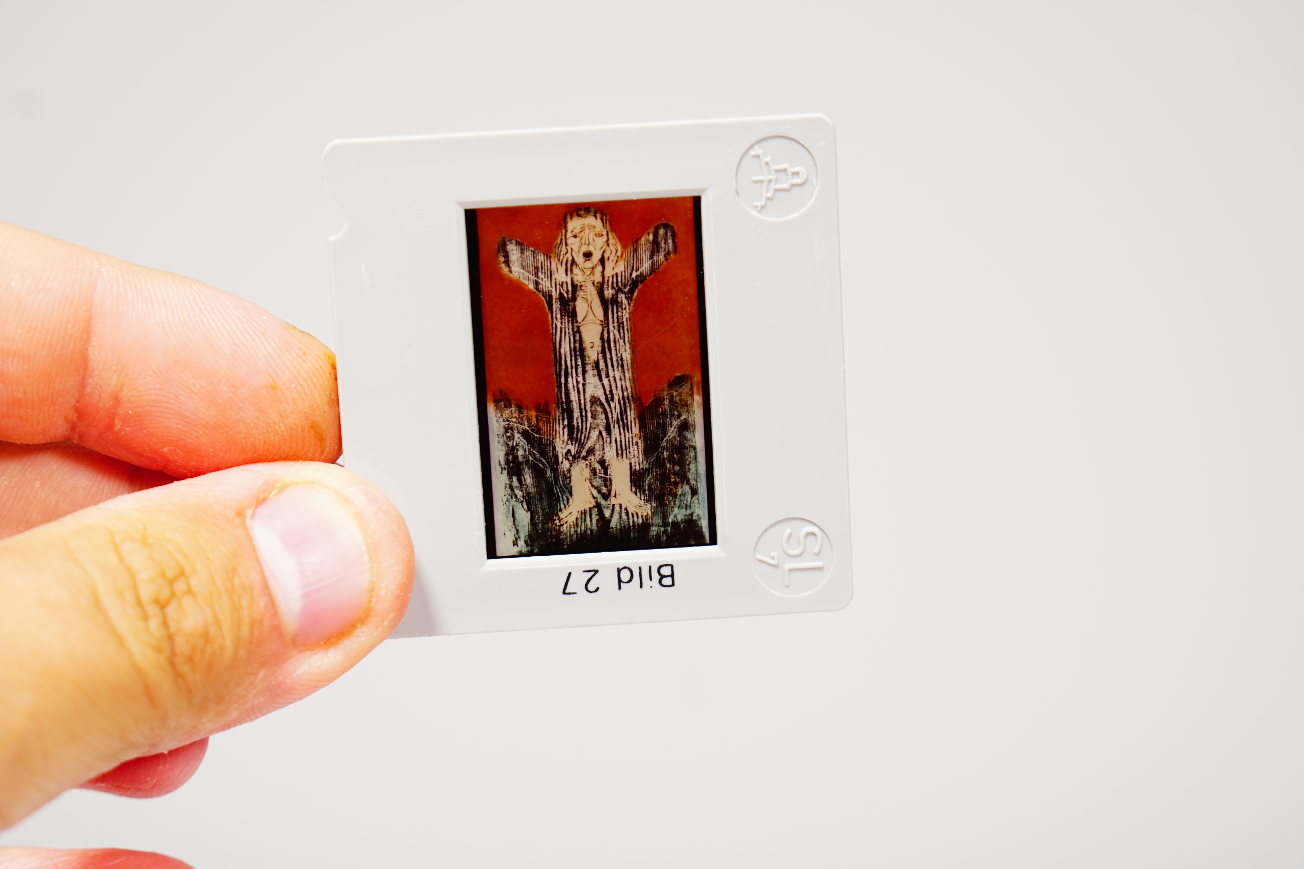 Slajdy W drewnianym Pudełku Dzieła Sztuki Producent Inna