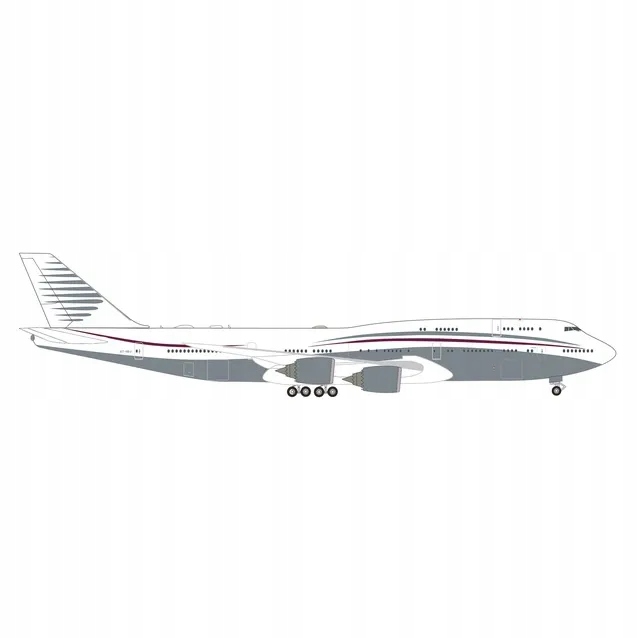 Model Boeing B747-8 Qatar Amiri Let 1:500