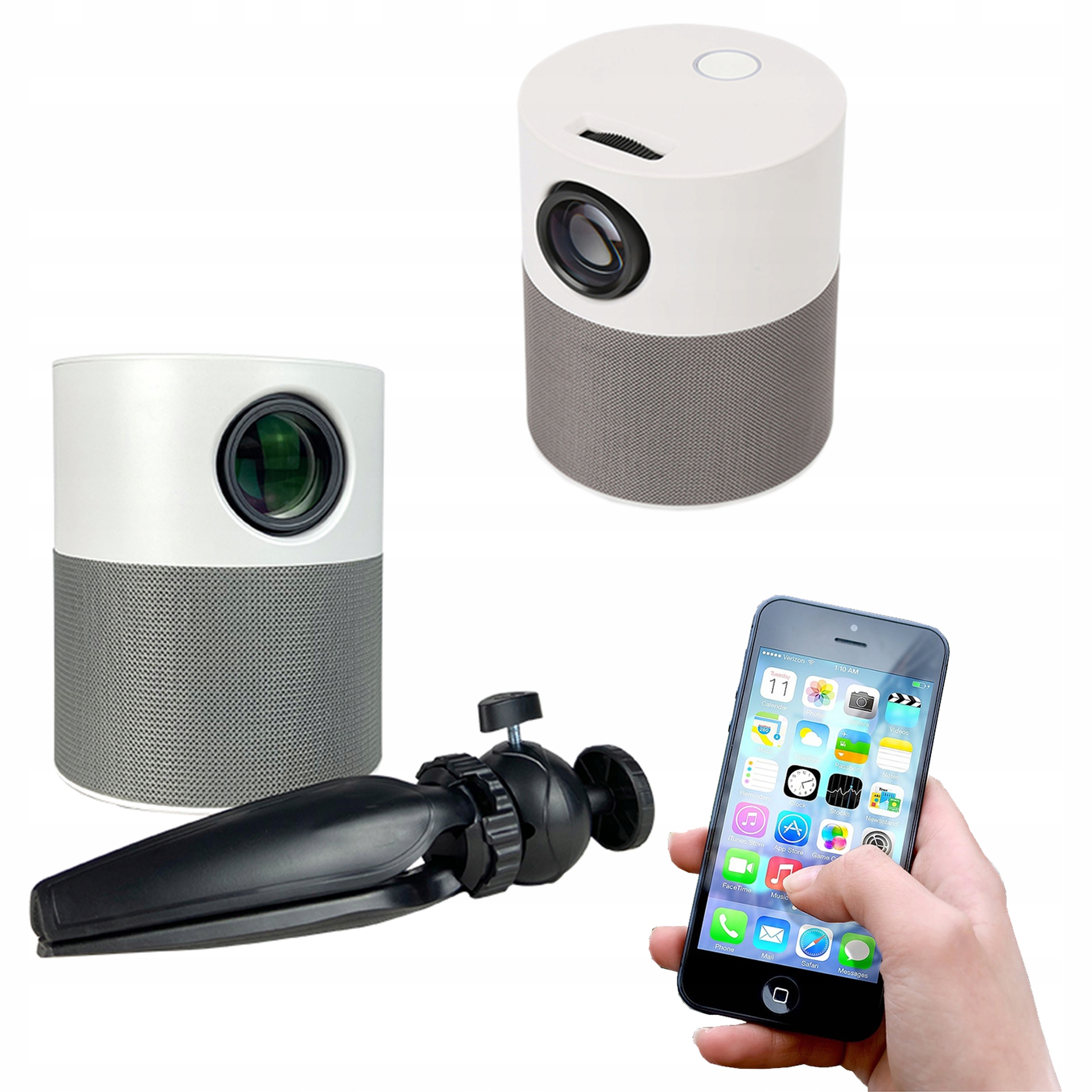 PROJEKTOR PRZENOŚNY RZUTNIK FILMOWY FULL HD Z TORBĄ WIFI BLUETOOTH ANDROID