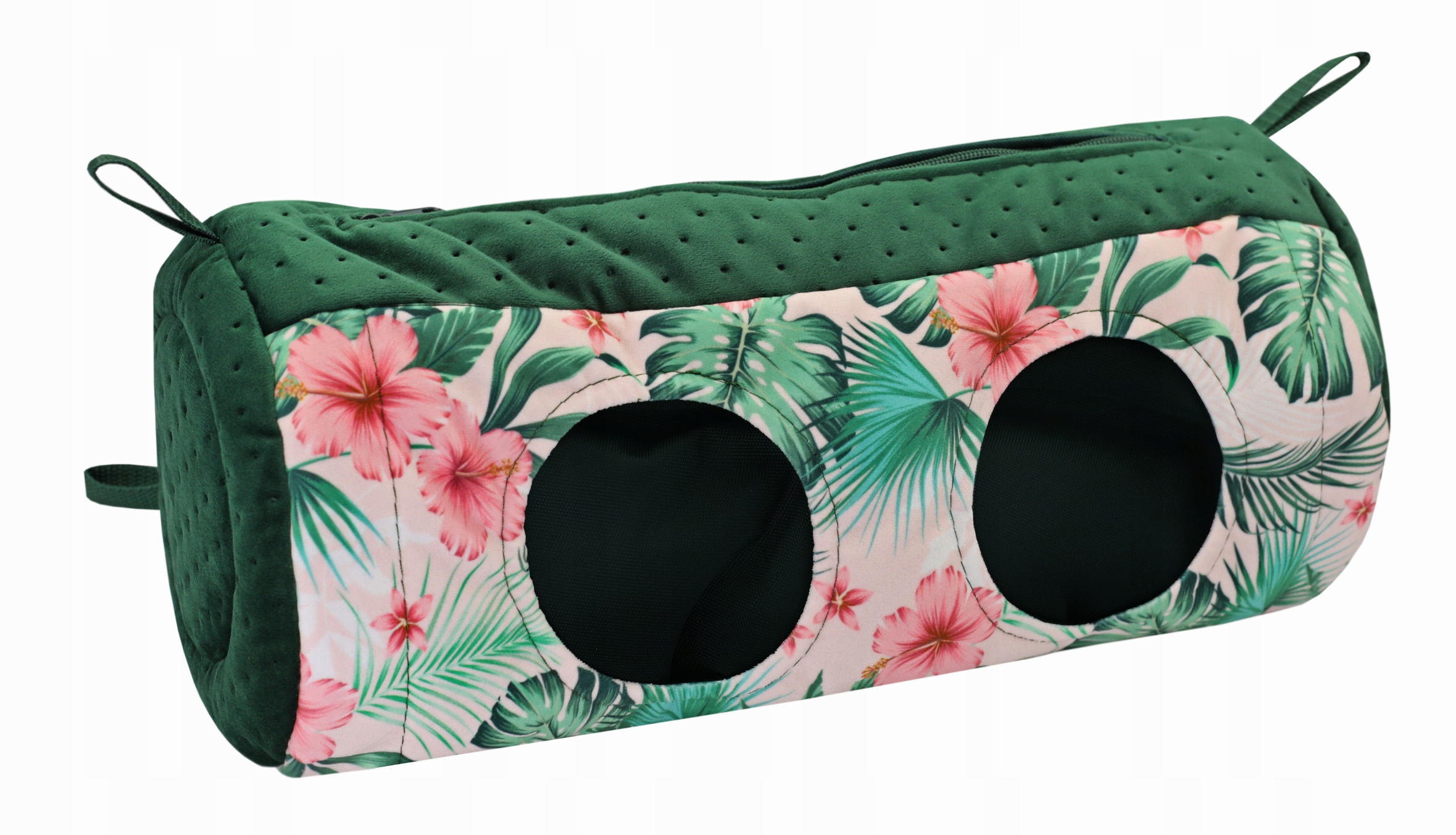 Dvojitá Tuba Na Seno S Dvěma Otvory Ibiškový Květ Pro Králíka