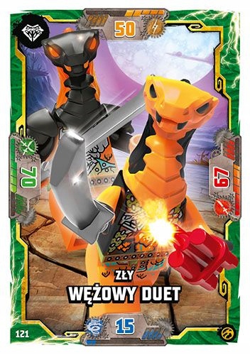 Karta Lego Ninjago Seria 7 nr 121 Zły wężowy duet
