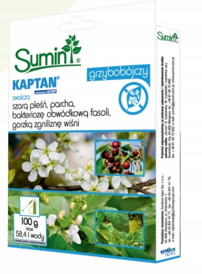 

Kaptan Zawiesinowy 50 Wp na choroby 100 g Sumin