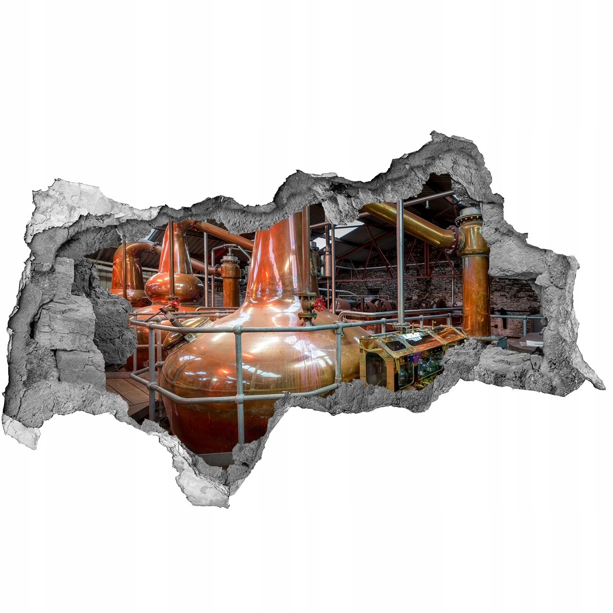 

Fototapeta dziura na ścianę 3d Warzelnia 95x73