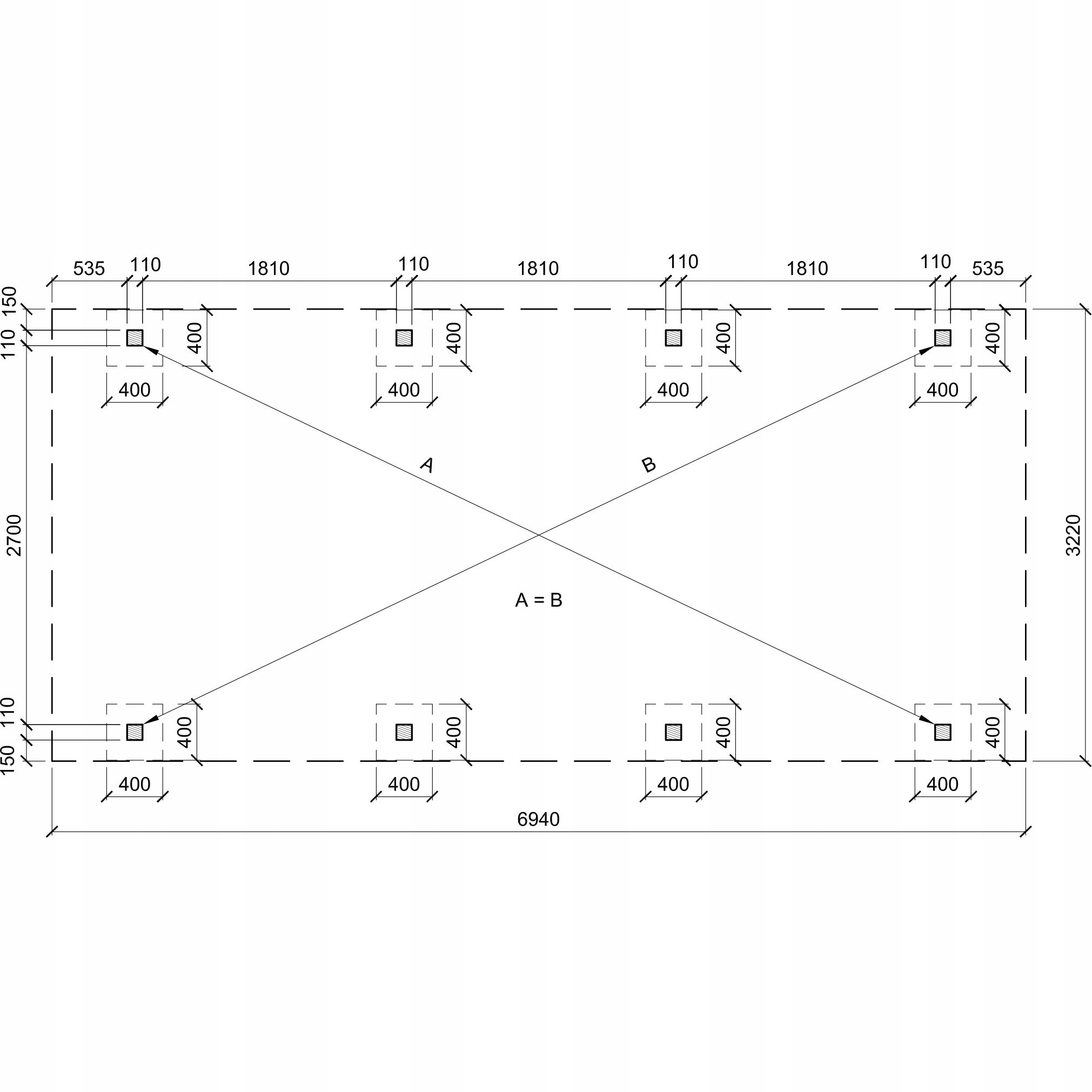 WIATA GARAŻOWA 326x698cm PŁYTA PVC Rodzaj wiata