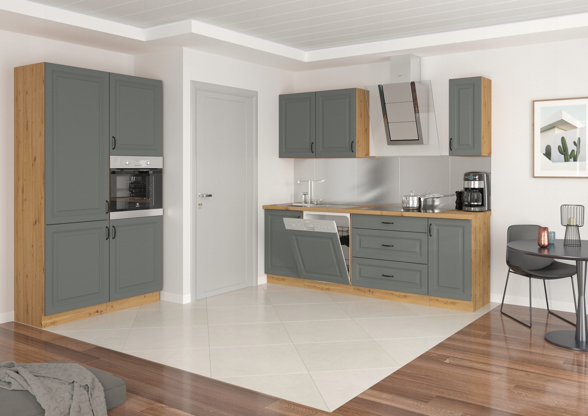 Zestaw mebli kuchennych MADRYT C (DUST GREY/AR)