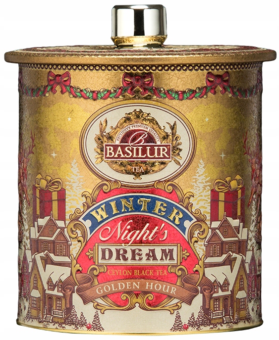 Herbata czarna Basilur Golden Hour piramidki Krem Waniliowy puszka 30 szt