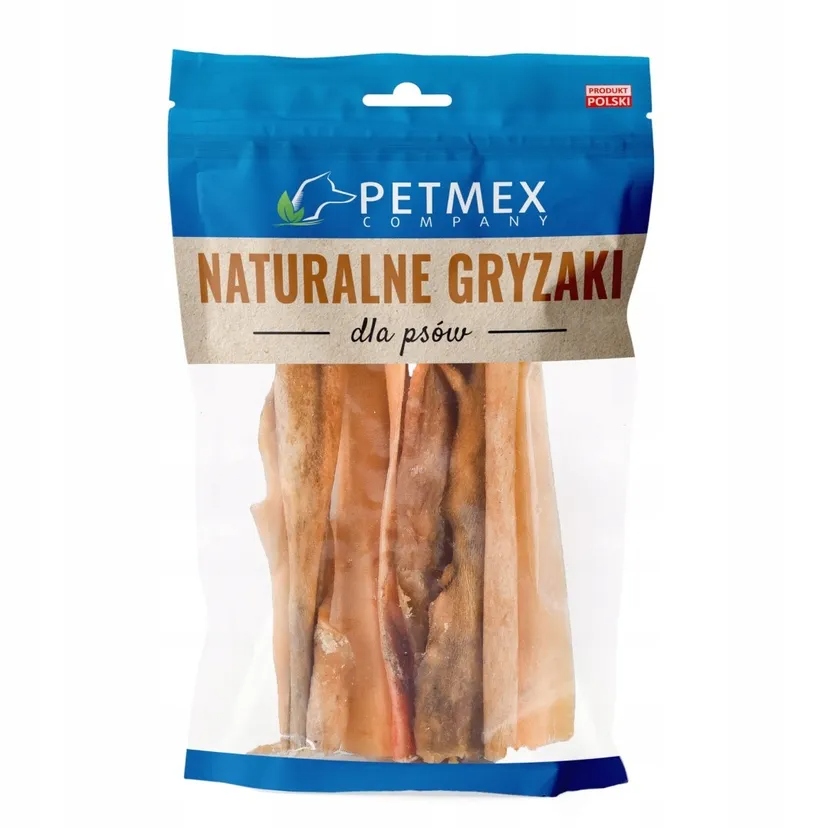 4x Kozí Kůže Pamlsek Přírodní Kousátko Pro Psa Petmex Kozina 100G