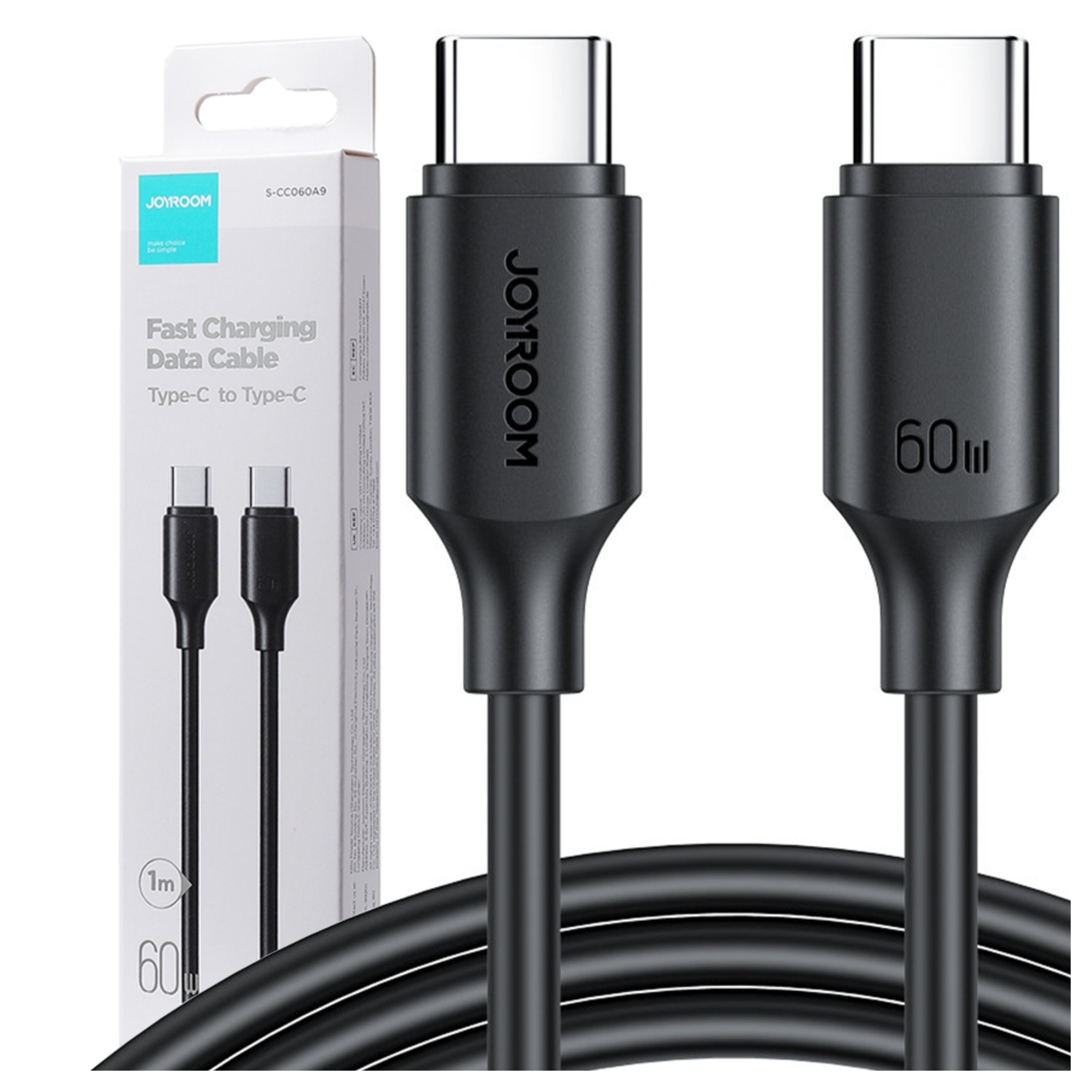Kabel Joyroom USB typ C - USB typ C 1 m czarny