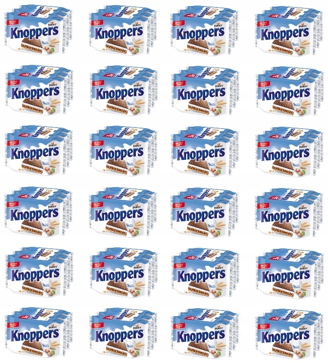 24x 75g Knoppers Wafelek 3-pak Karton
