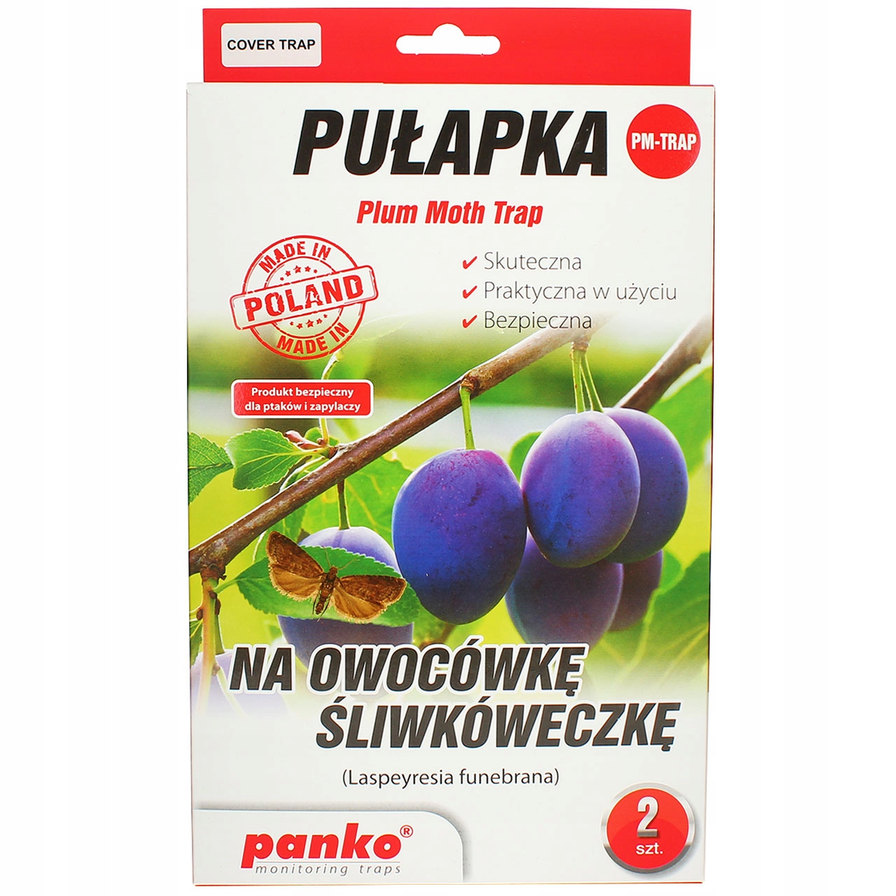 

Pułapka na owocówkę śliwkóweczkę Panko 2 szt
