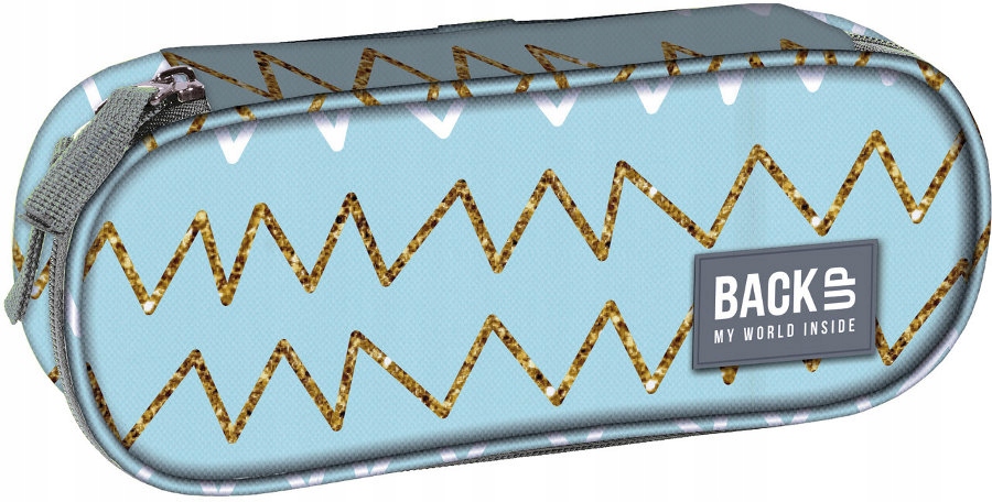 PIÓRNIK SZKOLNY SASZETKA ETUI KOSMETYCZKA BACKUP ZYGZAK A78