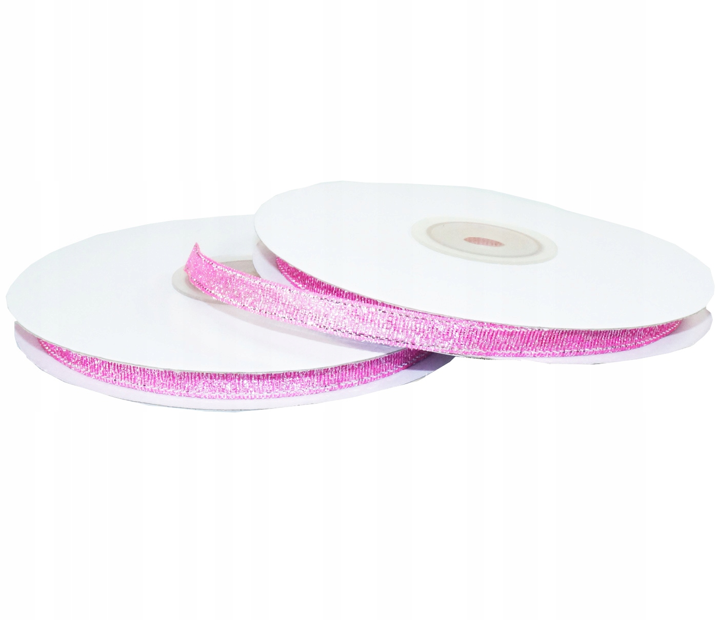 

Wstążki wstążka tasiemka brokatowa różowa 6mm 32mb