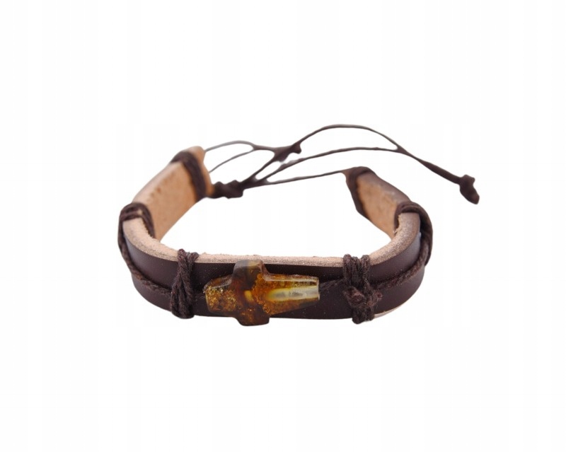 Růženec Náramek Jantarový kříž