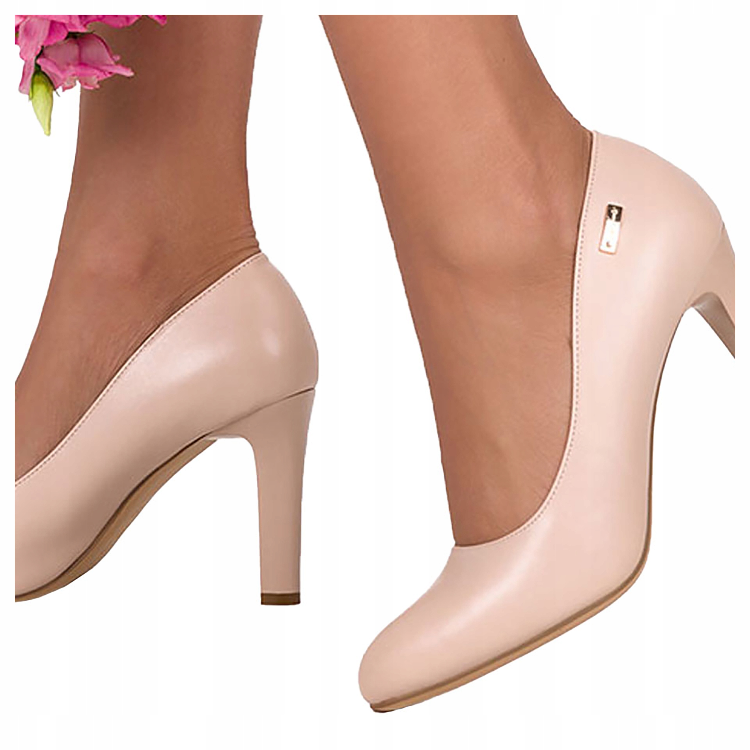Lodičky Na Podpatku S Koženou Stélkou 36