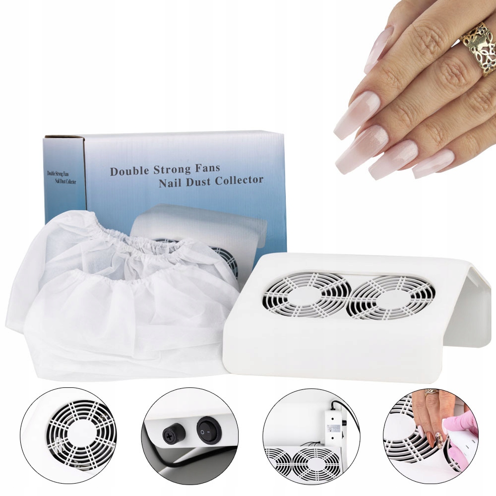 

Pochłaniacz Pyłu 48W Manicure 2 Wentylatory Mocny