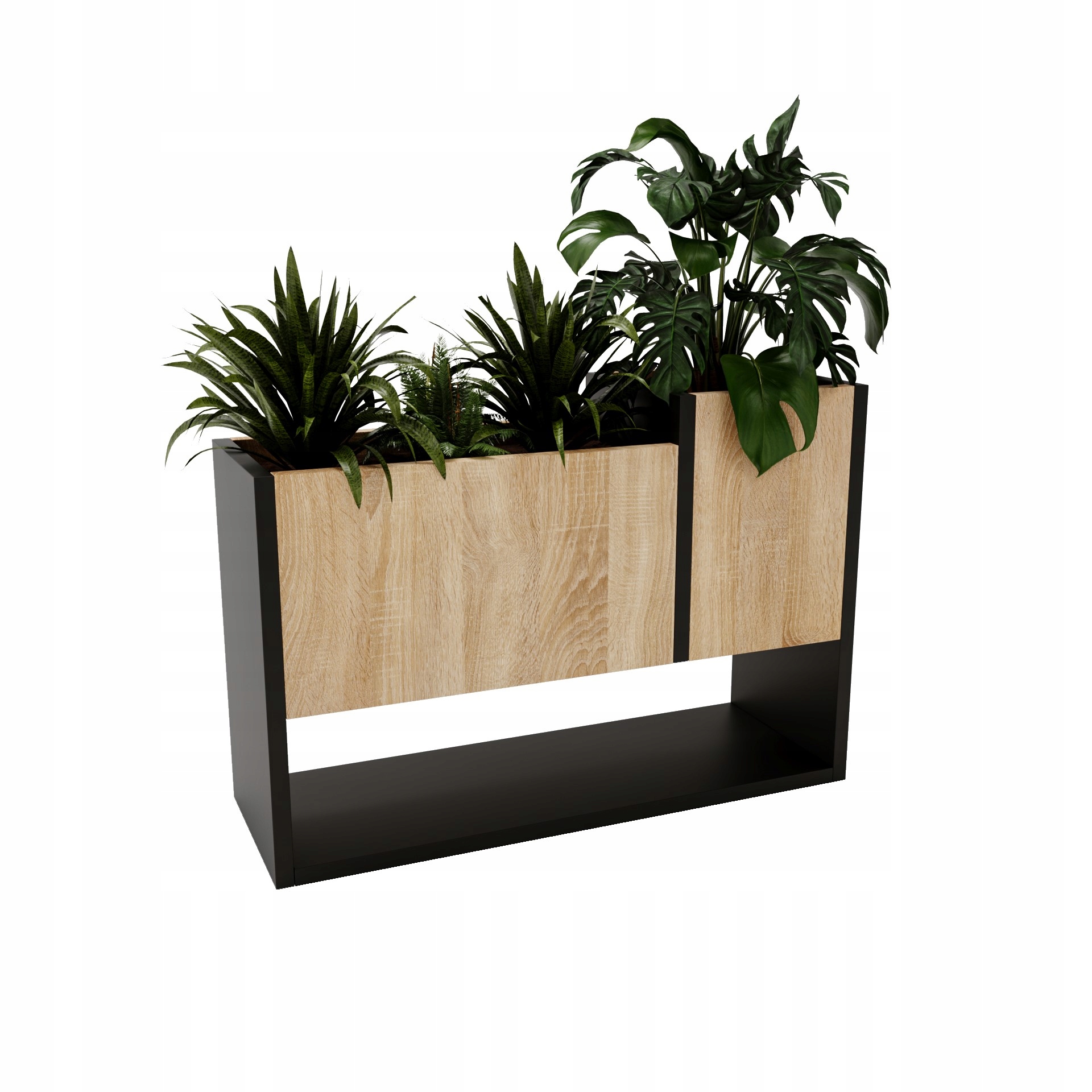 Květináč Karo C stojící květinový záhon květiny dům 45 cm loft květináč bardolino