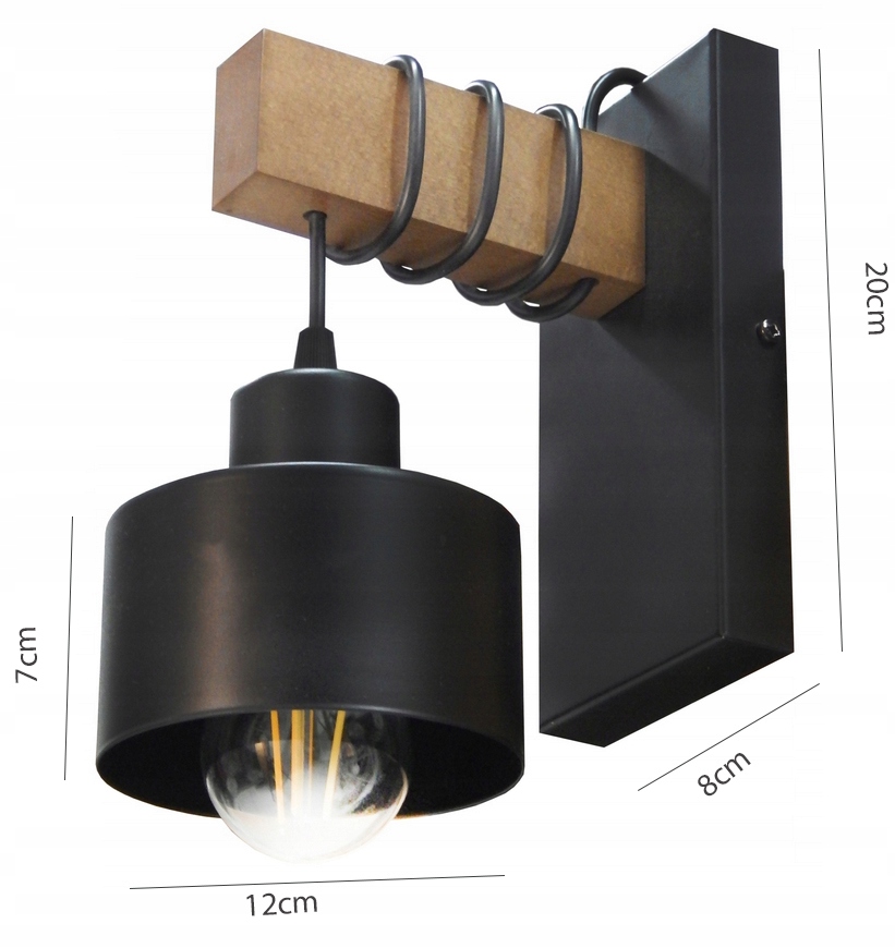 LAMPA KINKIET ŚCIENNY 018-K LED LOFT PLAFON ŻYRANDOL SALON SYPIALNIA BIURO Marka Adex