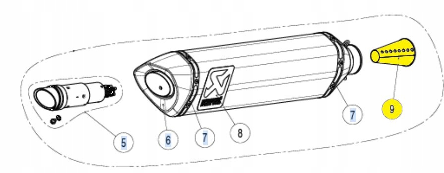 Vložka Tlmiča Akrapovic Yamaha YZF-R1 1000 P-CP025